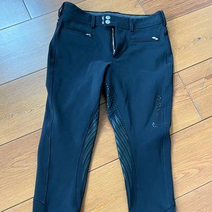 Black Samshield Full Seat Grip Breeches